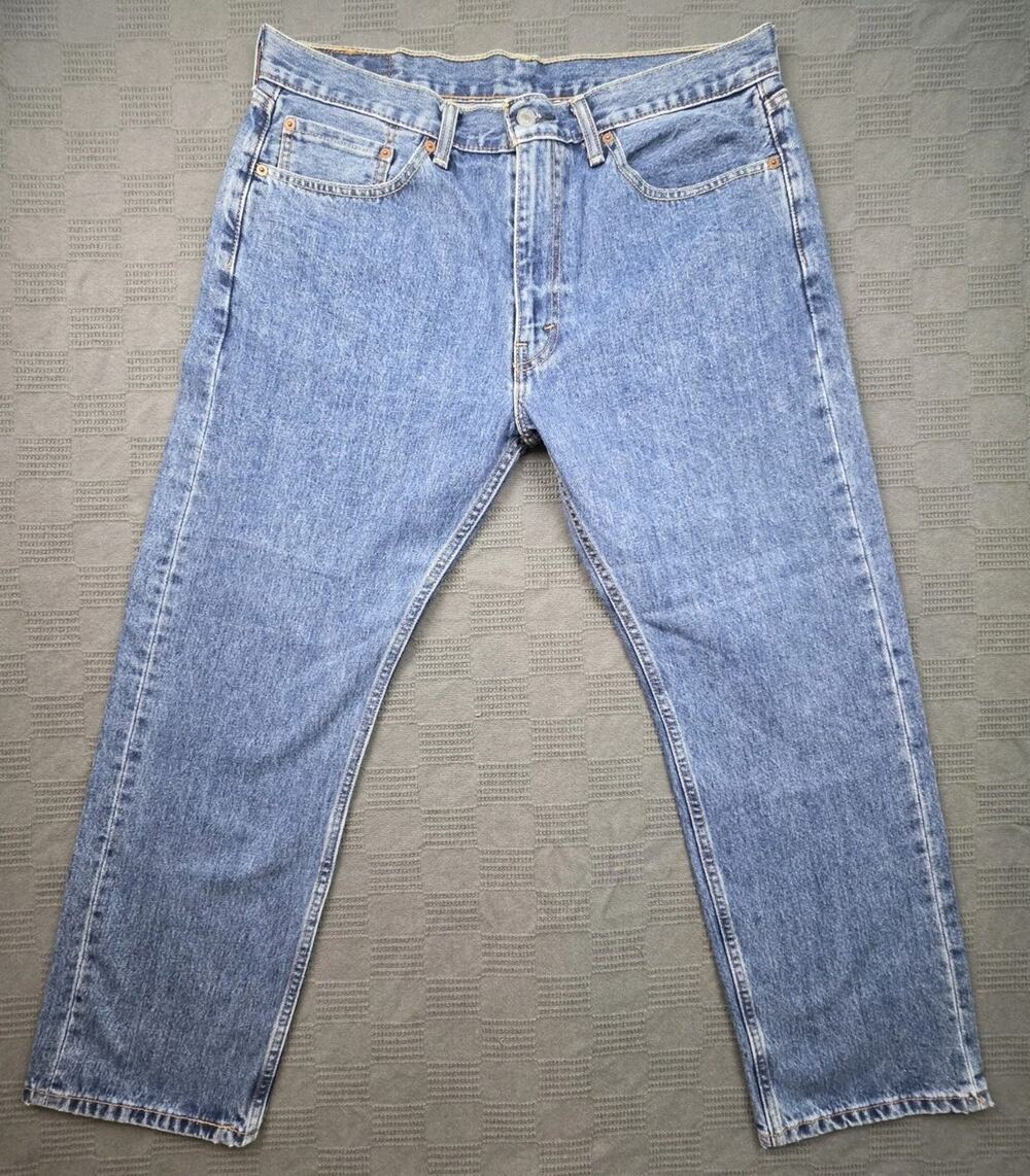 Levi's 505 Men's Classic Straight Leg Jeans Medium Wash 36x29